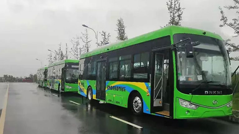 hydrogen fuel bus