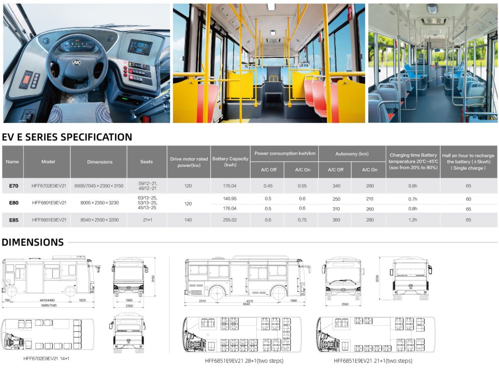 Low-Floor Zero-Emission City Bus