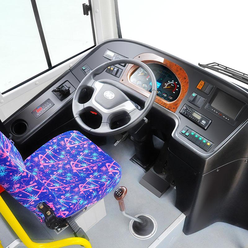 Right hand drive city bus