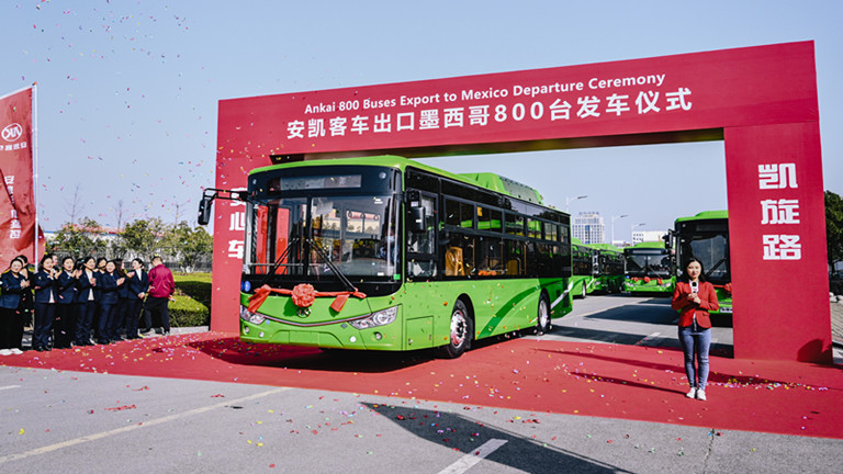 800 Ankai natural gas buses exported to Mexico for operation