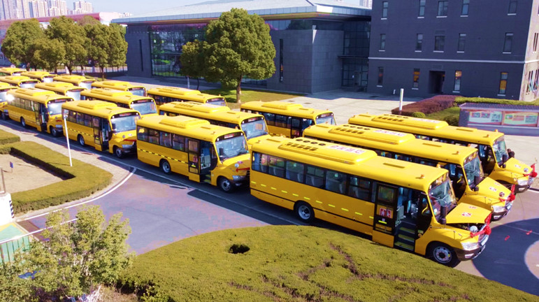 20 Units Ankai S9 School Buses to Start Operation in Tianjin