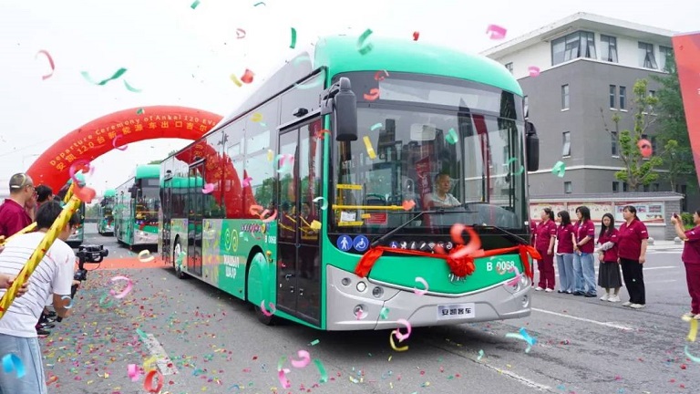 New Breakthrough in Central Asia! Ankai Exports 120 New Energy Buses to Kyrgyzstan